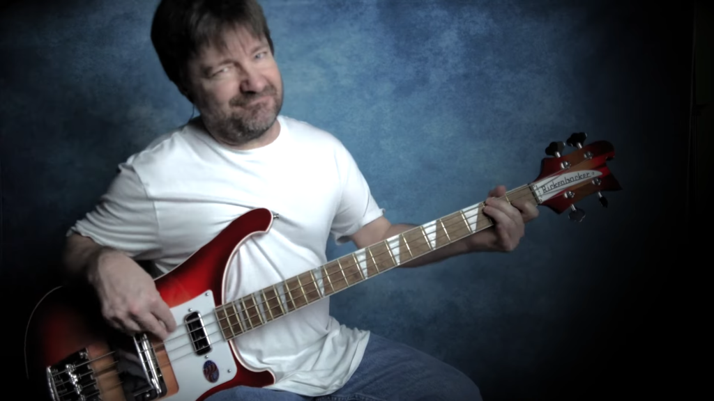 Lance Moore plays Rickenbacker 4003 bass